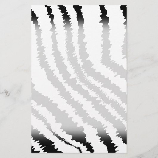 Black Zebra Print Pattern. (Back)