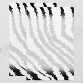 Black Zebra Print Pattern. (Front/Back)