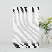 Black Zebra Print Pattern. (Standing Front)