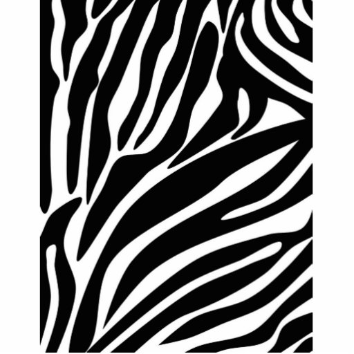 Black Zebra Print Pattern Photo Cut Out | Zazzle