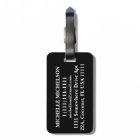 Black Zebra Squared Monogram