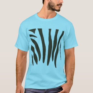 Black Zebra stripes design on tshirts