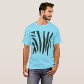 Black Zebra stripes design on tshirts (Front Full)