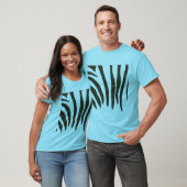 Black Zebra stripes design on tshirts (Unisex)