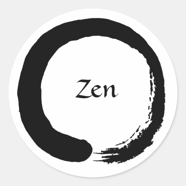 Black Zen Sticker 2 (Front)