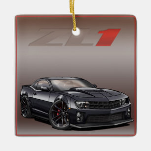 Black_ZL1 Ceramic Ornament