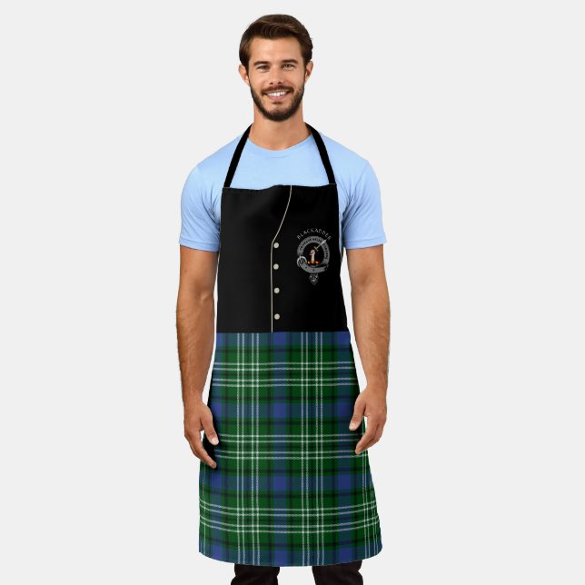 Blackadder Clan Badge & Tartan Kilt Apron (Worn)