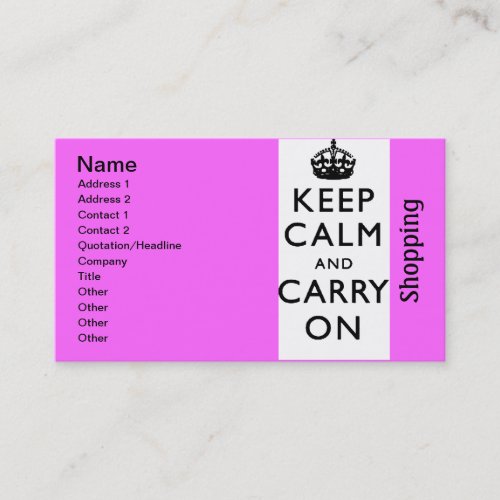 blackandwhite201 - shopping business card template