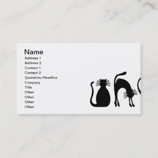 blackandwhite225 TWO BLACK CATS Business Card