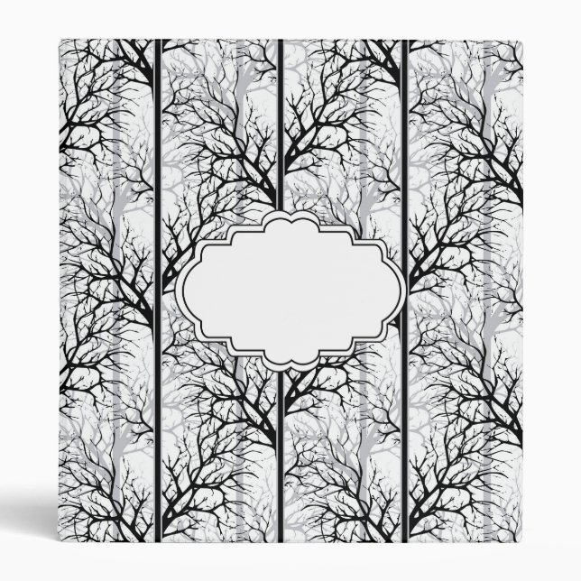 #Blackandwhite #abstract 3 Ring Binder (Front)