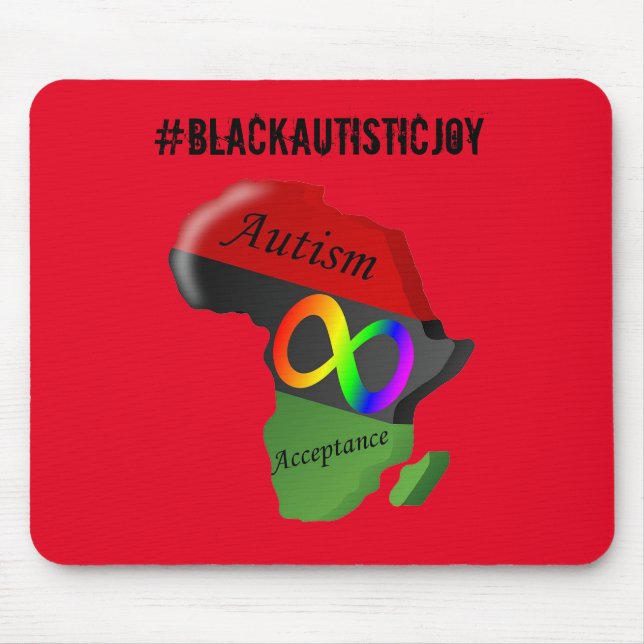 #BlackAutisticJoy Mouse Pad (Front)