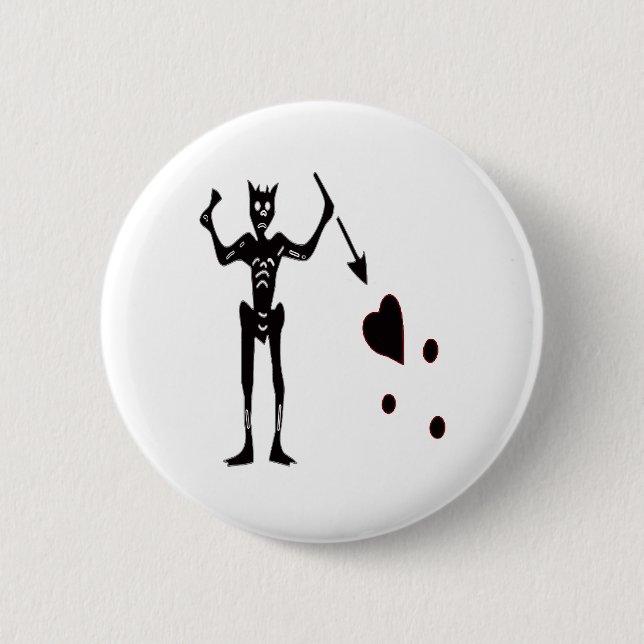 Blackbeard-Black Button (Front)