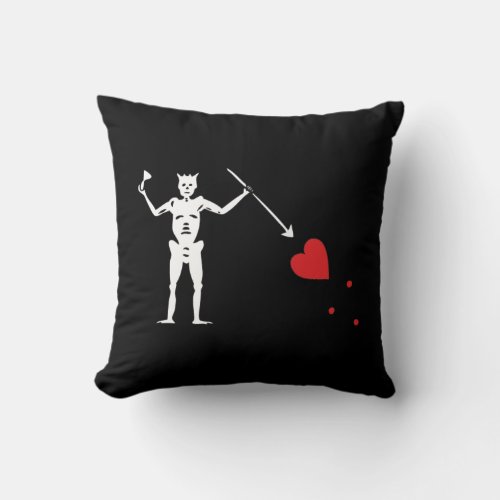 Blackbeard Edward Teach Throw Pillow