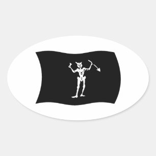 Blackbeard Flag Sticker
