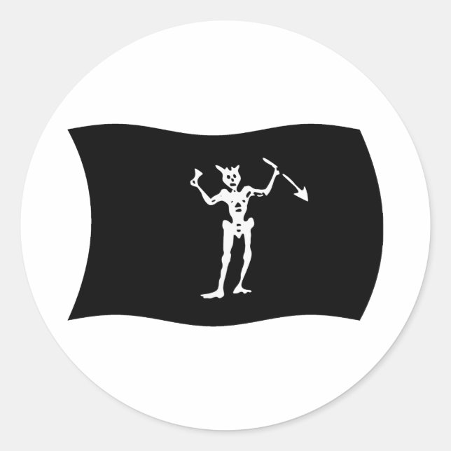 Blackbeard Flag Sticker (Front)