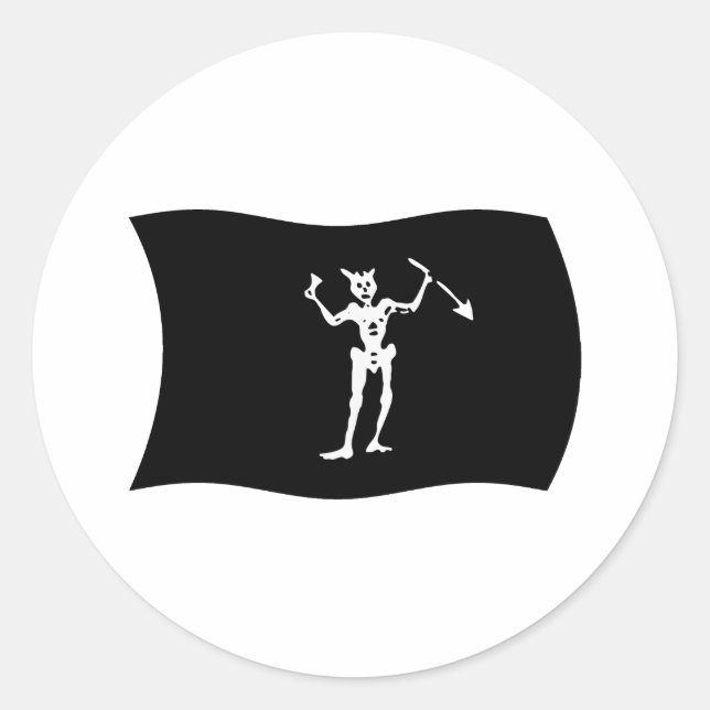 Blackbeard Flag Sticker (Front)