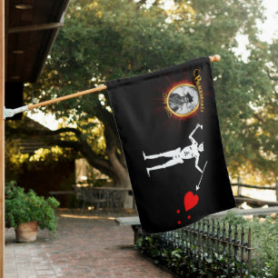 Blackbeard Jolly Roger House Flag