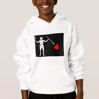 Blackbeard Pirate Flag Edward Teach Flag Hoodie