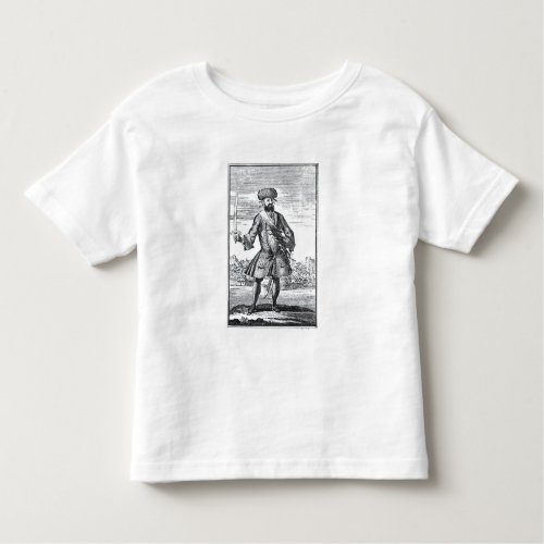 Blackbeard the Pirate from A General History of Toddler T_shirt