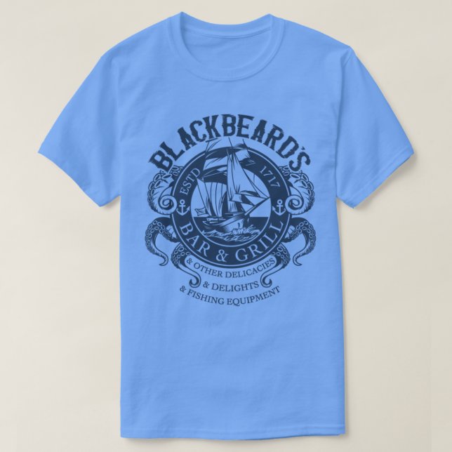 Blackbeards Bar Grill TShirt (Design Front)