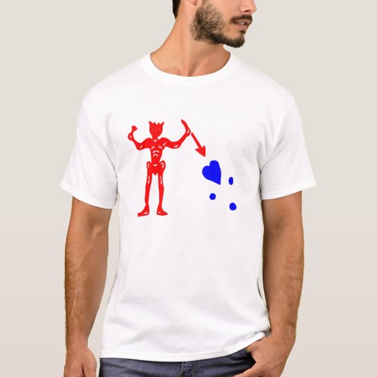 Blackbeard's Flag (red/blue) T-Shirt