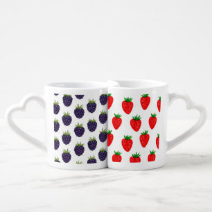 Blackberries and strawberries, by Natasha Us Coffee Mug Set