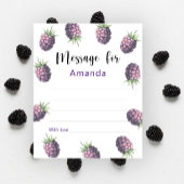 Blackberries birthday time capsule message
