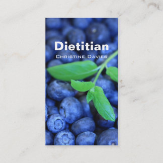 Blackberries dietitian business card