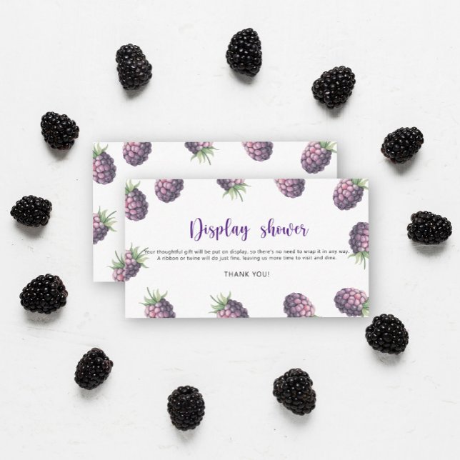 Blackberries - display shower enclosure card (Creator Uploaded)
