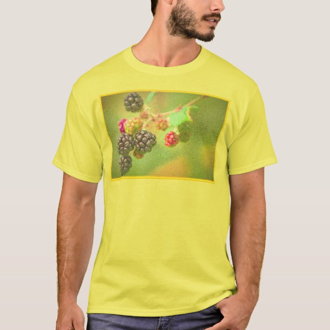 "Blackberries Fruit Plant" Cute Photo. Buy Now T-Shirt (Front)