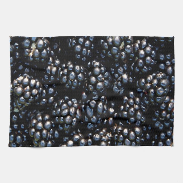 Blackberries Kitchen Towel (Horizontal)