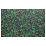 Blackberries on dark gray fabric