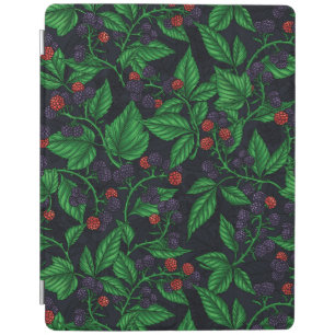 Blackberries on dark gray iPad smart cover