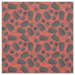 Blackberry and blackberry ice cream pattern fabric
