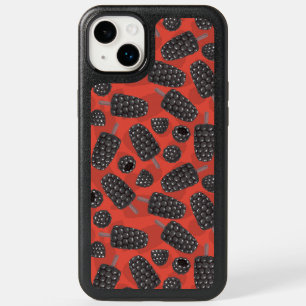 Blackberry and blackberry ice cream pattern OtterBox iPhone 14 plus case