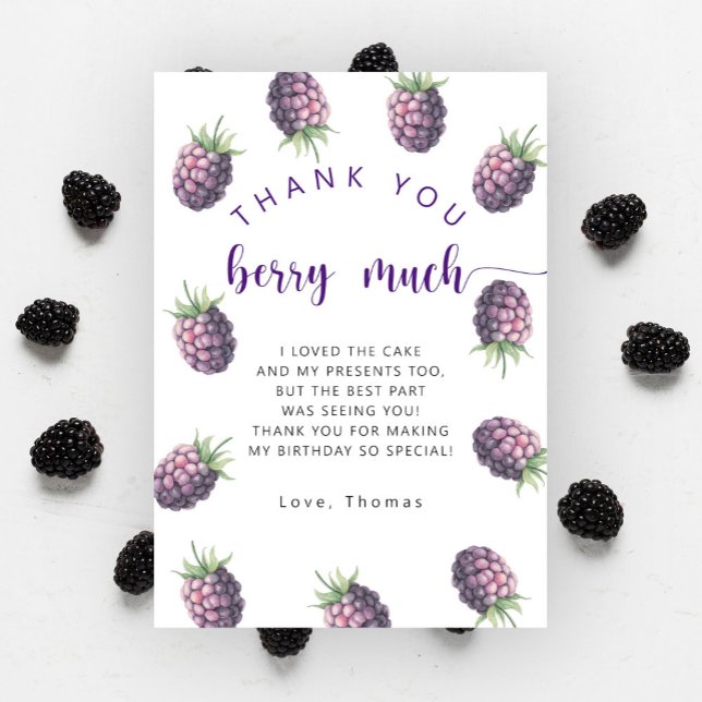 Blackberry birthday party thank you berry much (Creator Uploaded)