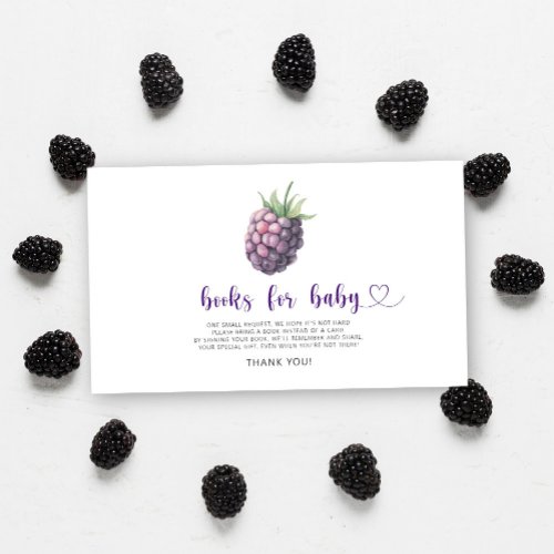 Blackberry _ books for baby ticket enclosure card