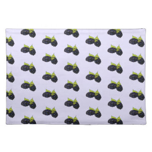 Blackberry Bush Summer Blackberries Berry Berries Cloth Placemat