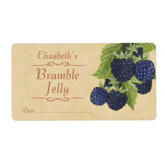 Blackberry Canning label