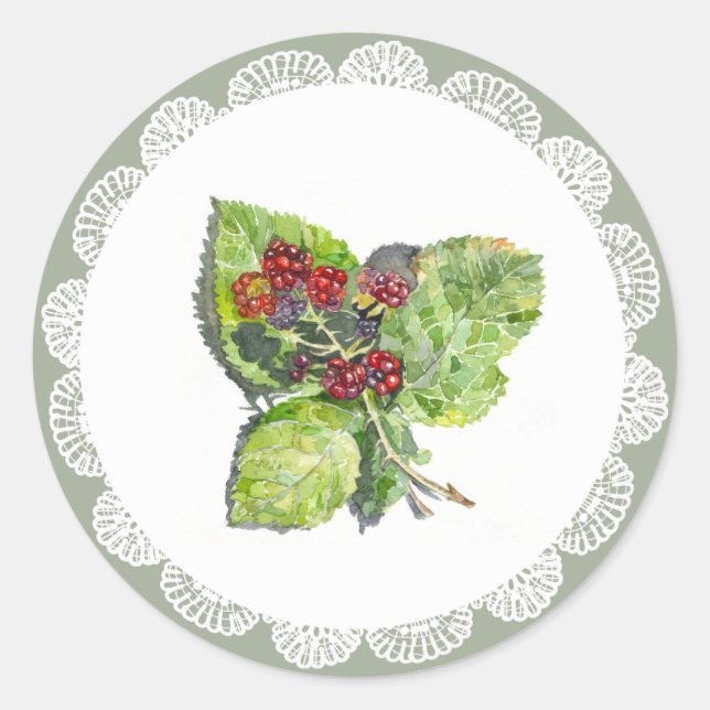 BlackBerry Classic Round Sticker (Front)