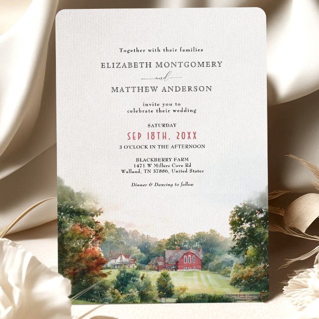 Blackberry Farm Walland TN Wedding Destination Invitation (Creator Uploaded)