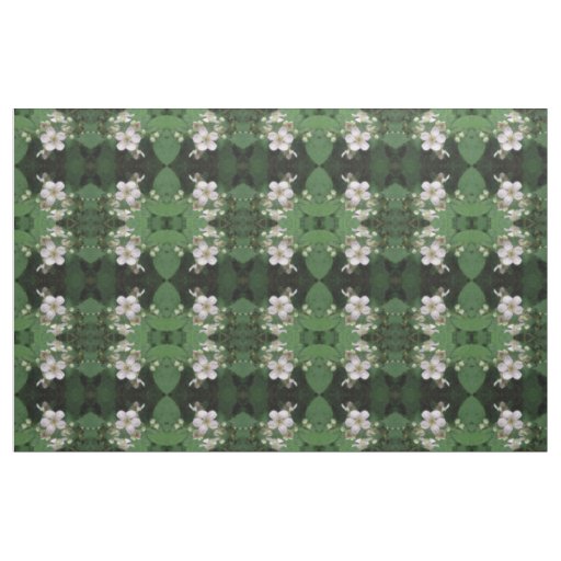 Blackberry Flowers Floral Patterned Fabric