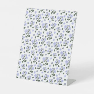 Blackberry flowers, seamless pattern pedestal sign