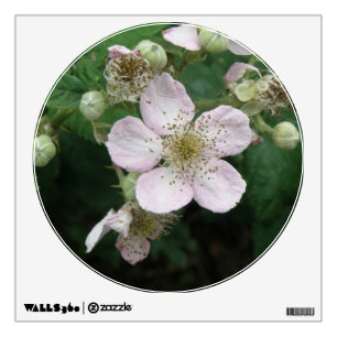 Blackberry Flowers Wall Decal