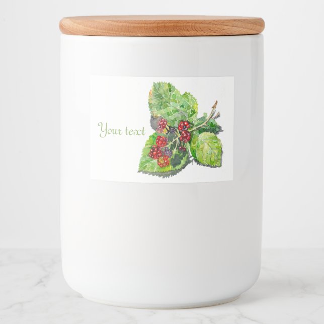 BlackBerry Food Label (Front)