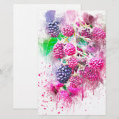 blackberry fruit art abstract (Front/Back)