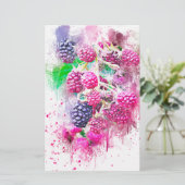 blackberry fruit art abstract (Standing Front)