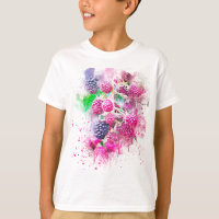 blackberry fruit art abstract
