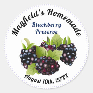 Blackberry Fruit Canning | Jam Jar Label