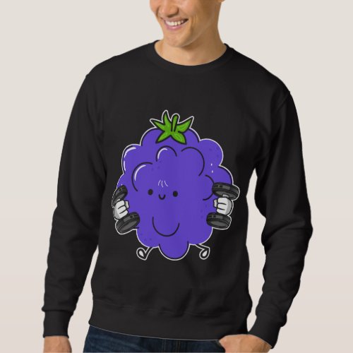 Blackberry Fruit Costume Workout Bodybuilding Lif Sweatshirt